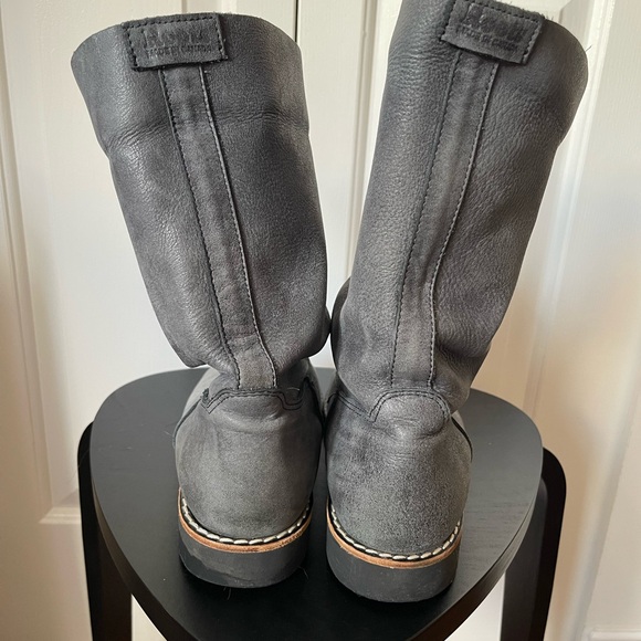 Roots Blue/Grey Tribal Suede Mid-Calf Boots Women’s 11 - Picture 3 of 9